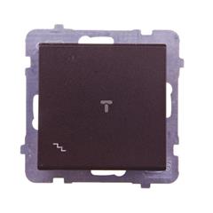 SONATA Łącznik schodowy pojedynczy 16AX czekoladowy metalik IP20 ŁP-3R/m/40