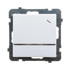 SONATA Łącznik schodowy pojedynczy 16AX biały IP20 z podświetleniem ŁP-3RS/m/00