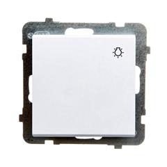 SONATA Przycisk światło 10AX biały IP20 ŁP-5R/m/00