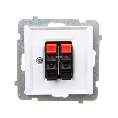 SONATA Przycisk światło 10AX stal inox IP20 z podświetleniem ŁP-5RMS/m/37