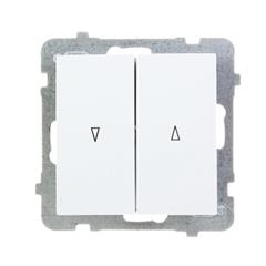 AS Łącznik żaluzjowy biały ŁP-7G/m/00