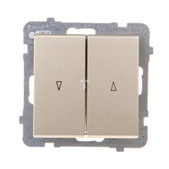 SONATA Łącznik żaluzjowy 10AX 2200W szampański złoty ŁP-7R/m/39