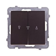 SONATA Łącznik żaluzjowy 10AX 2200W czekoladowy metalik ŁP-7R/m/40