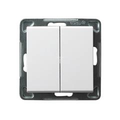 SONATA Łącznik schodowy i jednobiegunowy 16AX biały IP20 ŁP-9R/m/00