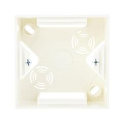 AS Puszka natynkowa pojedyncza ecru PNP-1G/27