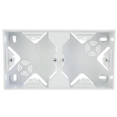 AS Puszka natynkowa podwójna biała PNP-2G/00