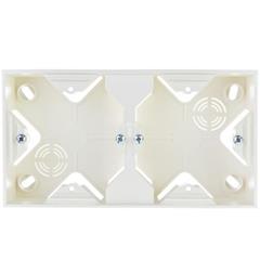 AS Puszka natynkowa podwójna ecru PNP-2G/27