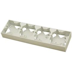 AS Puszka natynkowa poczwórna ecru PNP-4G/27