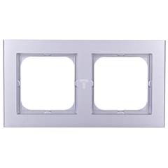 SONATA Ramka podwójna srebro mat pozioma i pionowa R-2R/38