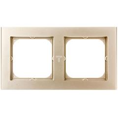 SONATA Ramka podwójna szampański złoty pozioma i pionowa R-2R/39