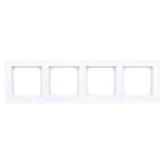SONATA Ramka poczwórna biała pozioma i pionowa R-4R/00