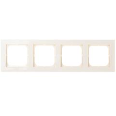 SONATA Ramka poczwórna ecru pozioma i pionowa R-4R/27