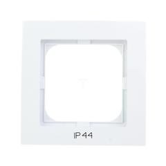 AS Ramka pojedyncza do łączników IP44 biała RH-1G/00