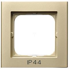 SONATA Ramka pojedyncza szampański złoty pozioma i pionowa IP44 RH-1R/39