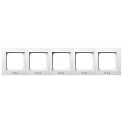 AS Ramka pięciokrotna do łączników IP44 biała RH-5G/00
