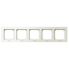 SONATA Ramka pięciokrotna ecru pozioma i pionowa IP44 RH-5R/27