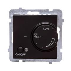 SONATA Regulator temperatury czarny metalik 230V 3200W 5-40°C IP20 RTP-1R/m/33