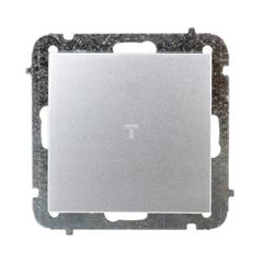 Sentia Łącznik pojedynczy 10A srebrny połysk 1410-56