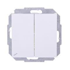 Sentia Łącznik schodowy podwójny 10A biały 1418-10