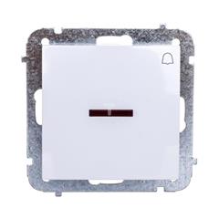 Sentia Przycisk zwierny “dzwonek” 10A z podświetleniem biały 1427-10