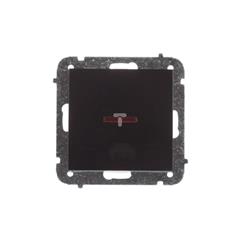 Sentia Łącznik krzyżowy 10A z podświetleniem czarny połysk IP20 1428-58