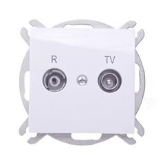 Sentia Gniazdo antenowe RD/TV końcowe białe 1452-10