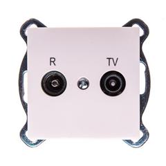 Sentia Gniazdo antenowe RD/TV przelotowe 10dB kremowe 1454-11