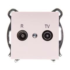 Sentia Gniazdo antenowe RD/TV przelotowe 14dB kremowe 1455-11