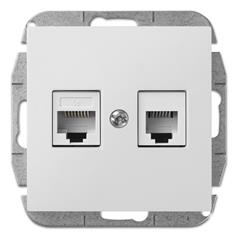 Sentia Gniazdo teleinformatyczne RJ11 RJ45 kat.5e białe 1459-10