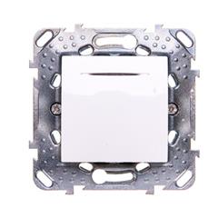 Unica Plus Łącznik schodowy z sygnalizacją załączenia biel polarna MGU50.203.18SZ