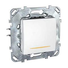 Unica Plus Łącznik schodowy 16A z sygnalizacją załączenia biel polarna MGU50.263.18SZ