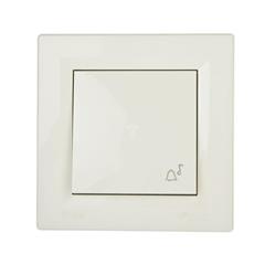 ASFORA Przycisk dzwonek IP44 kremowy EPH0800223