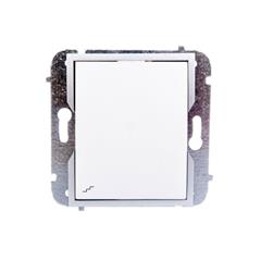 QUATTRO Łącznik schodowy bez ramki biały + srebrny element zdobniczy 1112-10