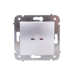 CARLA Łącznik pojedynczy z podświetleniem srebrny 1723-16