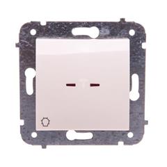 CARLA Przycisk światło z podświetleniem kremowy 1726-11