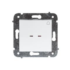 CARLA Przycisk dzwonek z podświetleniem biały 1727-10