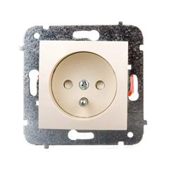 CARLA Gniazdo pojedyncze z/u z przesłonami kremowe 1734-11