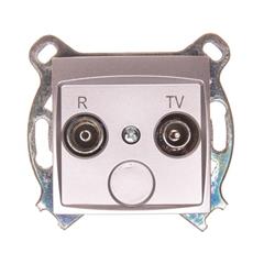 CARLA Gniazdo antenowe R-TV 10dB srebrne 1754-16