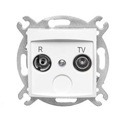 CARLA Gniazdo antenowe R-TV 14dB białe 1755-10