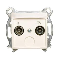 CARLA Gniazdo antenowe R-TV 16dB kremowe 1756-11