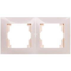 CARLA Ramka podwójna kremowa 1772-01