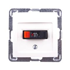 IMPRESJA Gniazdo głośnikowe pojedyncze ecrue GG-1Y/m/27