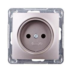 IMPRESJA Gniazdo pojedyncze b/u 16A tytan GP-1Y/m/23
