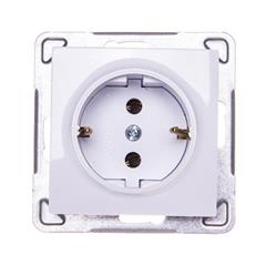 IMPRESJA Gniazdo pojedyncze z/u 16A schuko białe GP-1YS/m/00