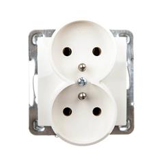 IMPRESJA Gniazdo podwójne z/u 16A ecrue GP-2YRZ/m/27