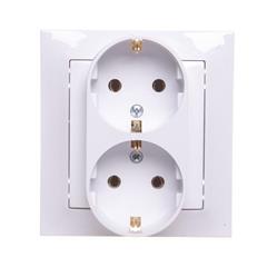 IMPRESJA Gniazdo podwójne z/u 16A schuko białe GP-2YS/00
