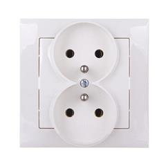 IMPRESJA Gniazdo podwójne z/u 16A ecrue GP-2YZ/27