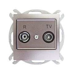 IMPRESJA Gniazdo antenowe RTV końcowe ZAR tytan GPA-YK/m/23