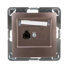 IMPRESJA Gniazdo telefoniczne pojedyncze tytan GPT-1Y/m/23