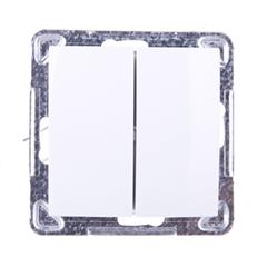 IMPRESJA Łącznik schodowy podwójny biały ŁP-10Y/m/00